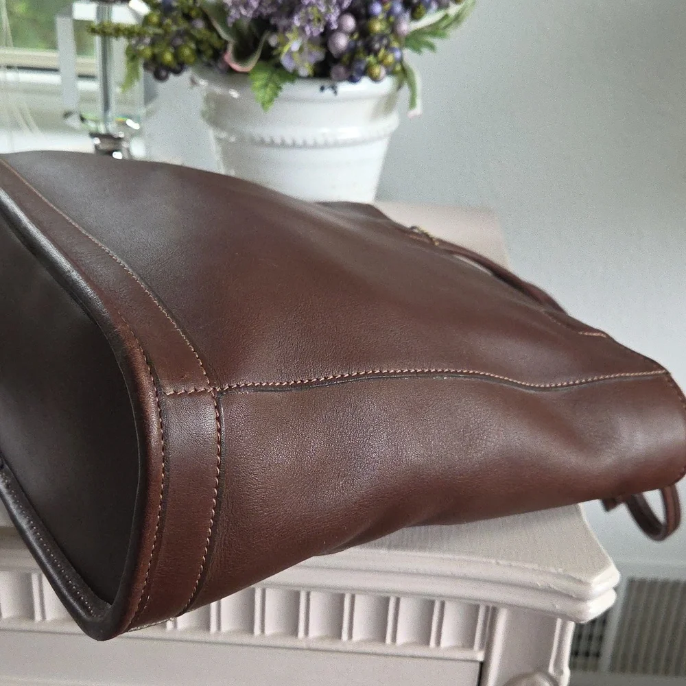Vintage COACH Mahogany Bleeker Leather Tote Bag - Picture 10 of 14